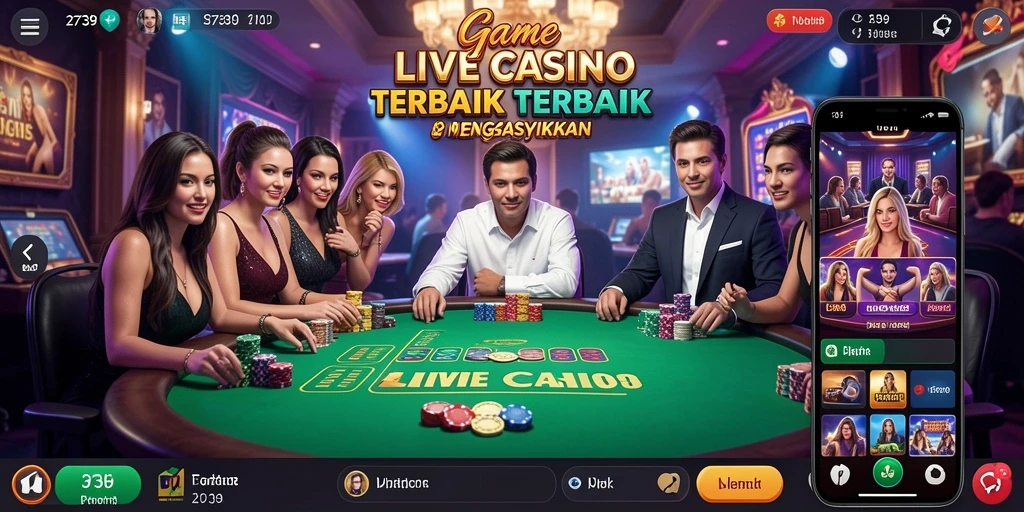 Tampilan gameplay Live Casino yang memukau di 2739.