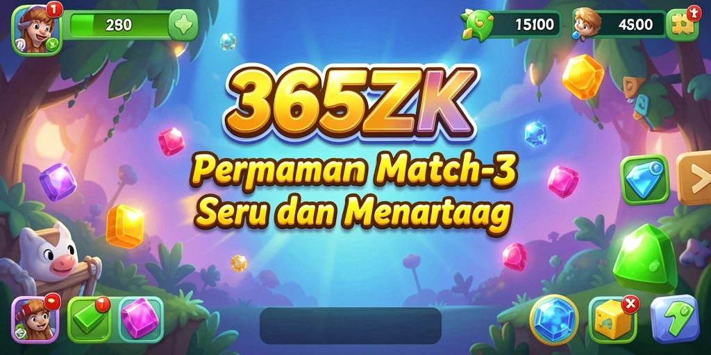 Tampilan gameplay seru di 365ZK dengan kombinasi warna-warni.