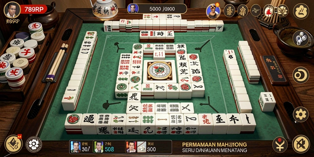 Tampilan gameplay Mahjong yang seru di 789RP.