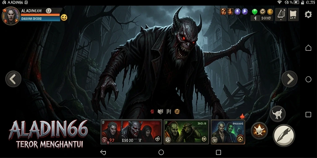 Gameplay seram di ALADIN66 dengan suasana mencekam.