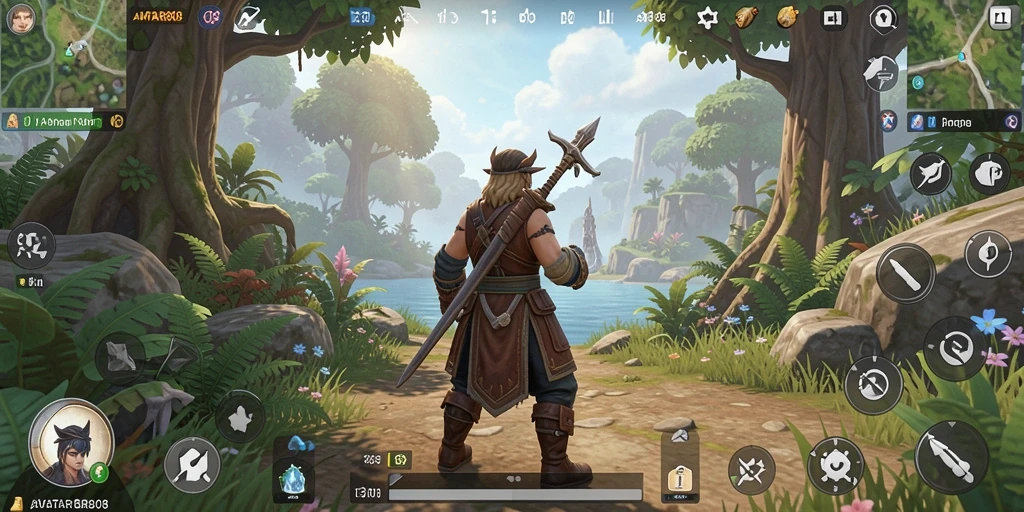 Screenshot AVATAR808 menampilkan dunia terbuka yang memukau dengan gameplay yang menarik.