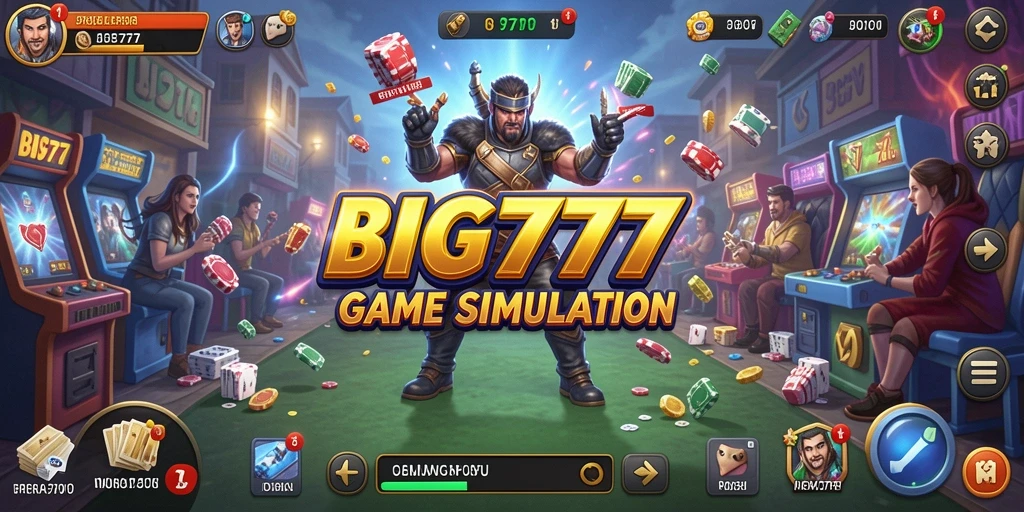 Tampilan gameplay menarik BIG777 dalam dunia Simulation.