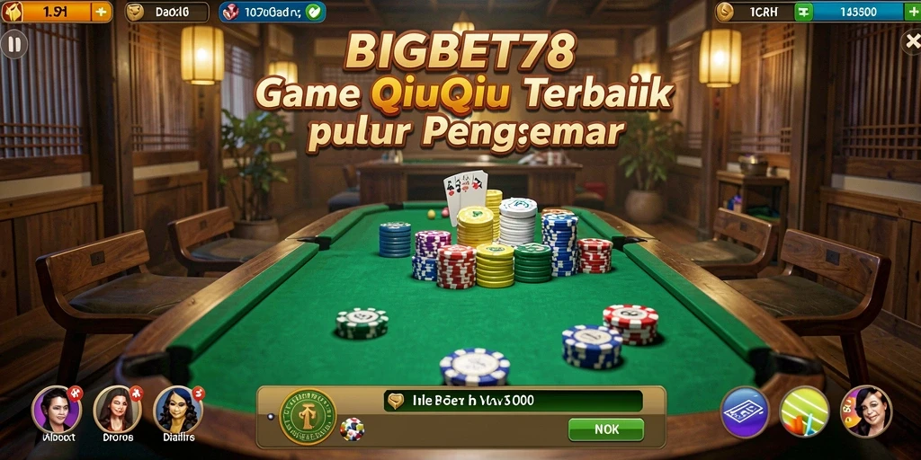 Tampilan gameplay QiuQiu yang seru dan menegangkan.