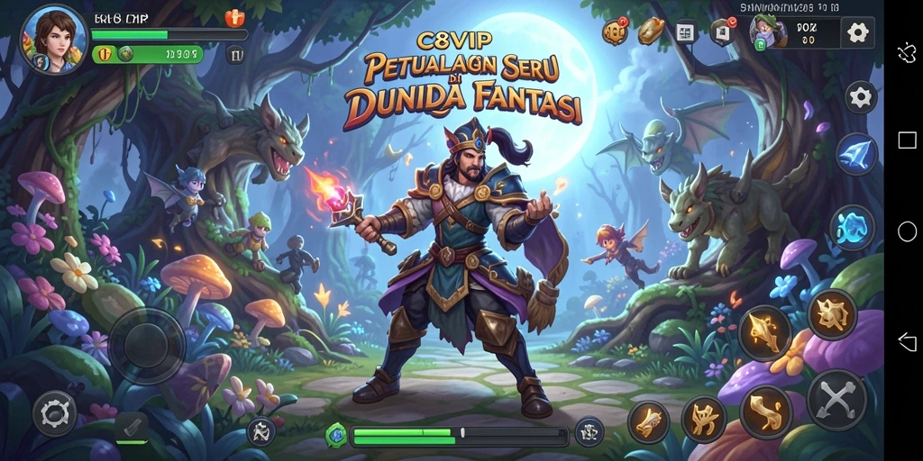 Tampilan gameplay C8VIP yang penuh aksi dan petualangan.