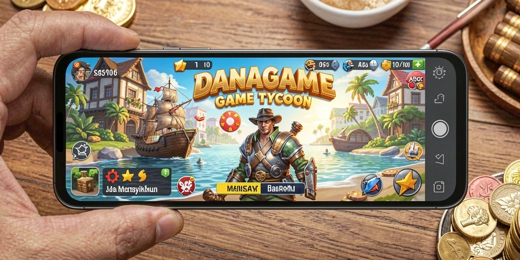 Screenshot gameplay Tycoon di DANAGAME yang menarik.