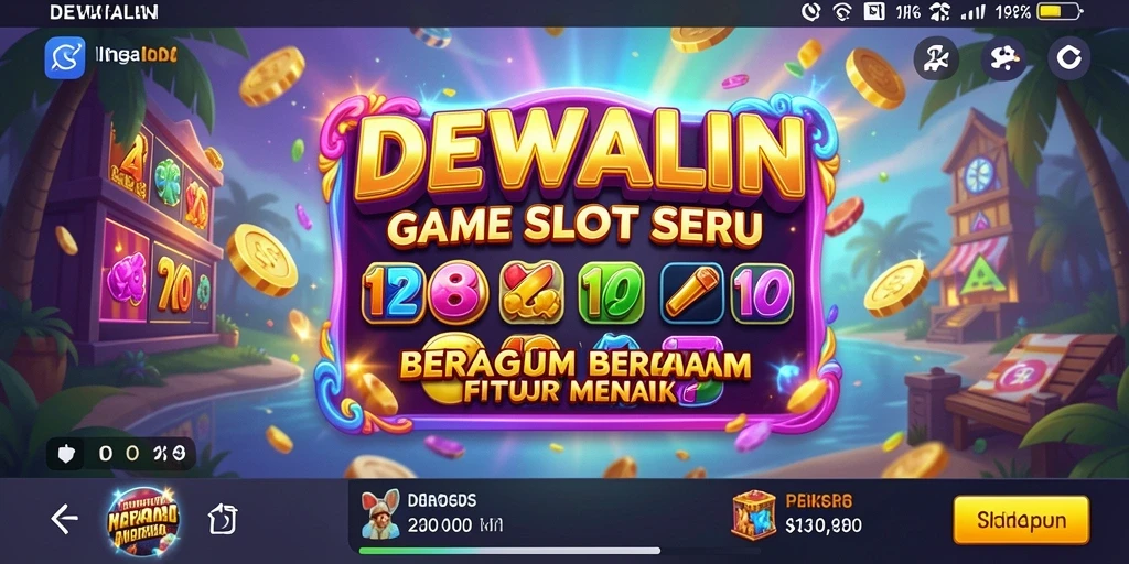 Tampilan menarik dari gameplay DEWALIN yang penuh warna dan efek visual.