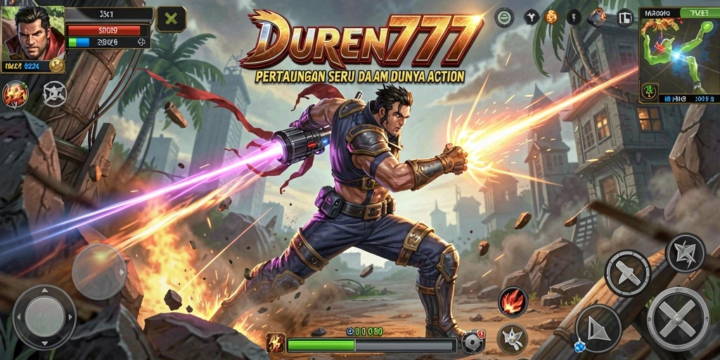 Tampilan seru dari gameplay action DUREN777 yang menegangkan.