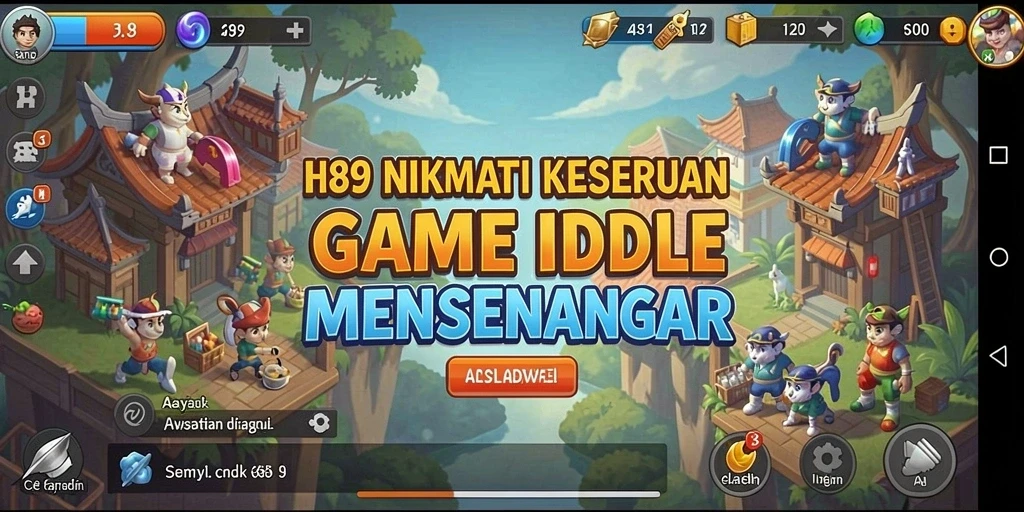 Tampilan gameplay Idle H89 yang seru dan penuh warna.