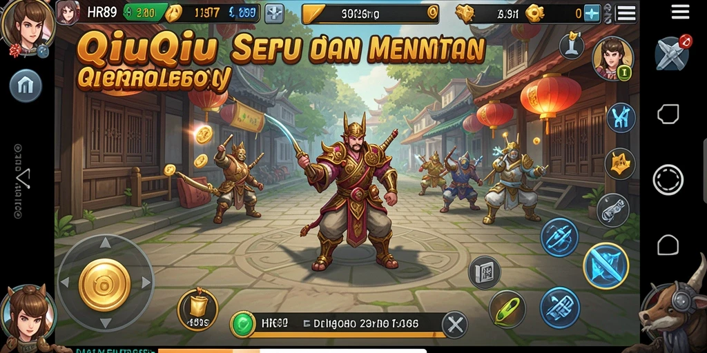 Gameplay seru QiuQiu di HR89 dengan grafis menarik.