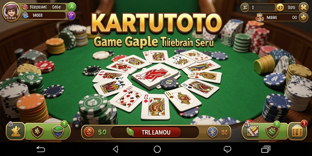 Tampilan gameplay seru dari KARTUTOTO, game Gaple yang menarik.