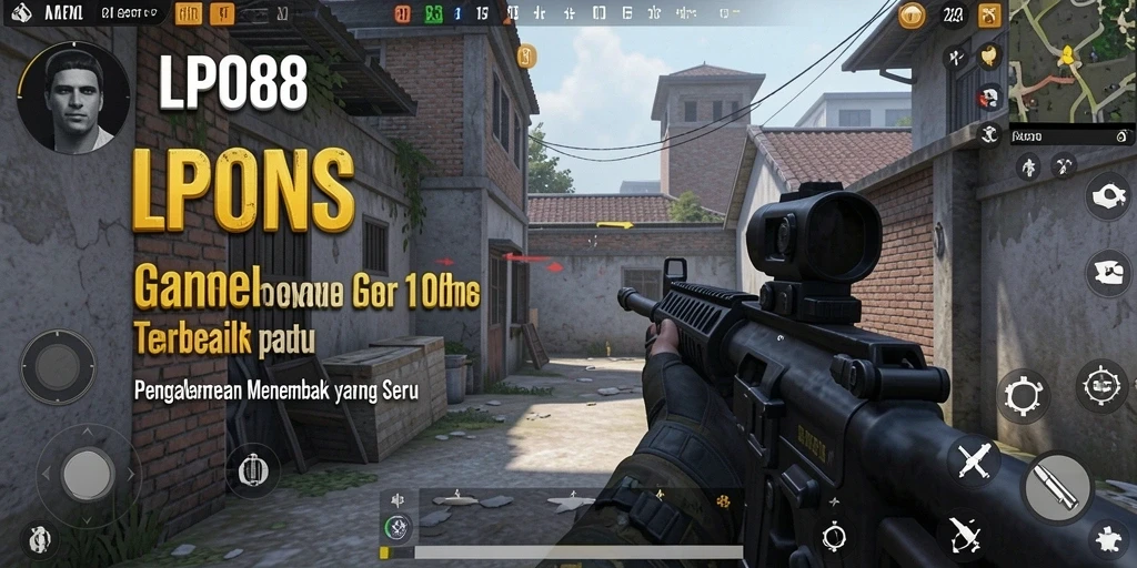 Tangkapan layar gameplay LPO88 menunjukkan aksi menembak yang mendebarkan.