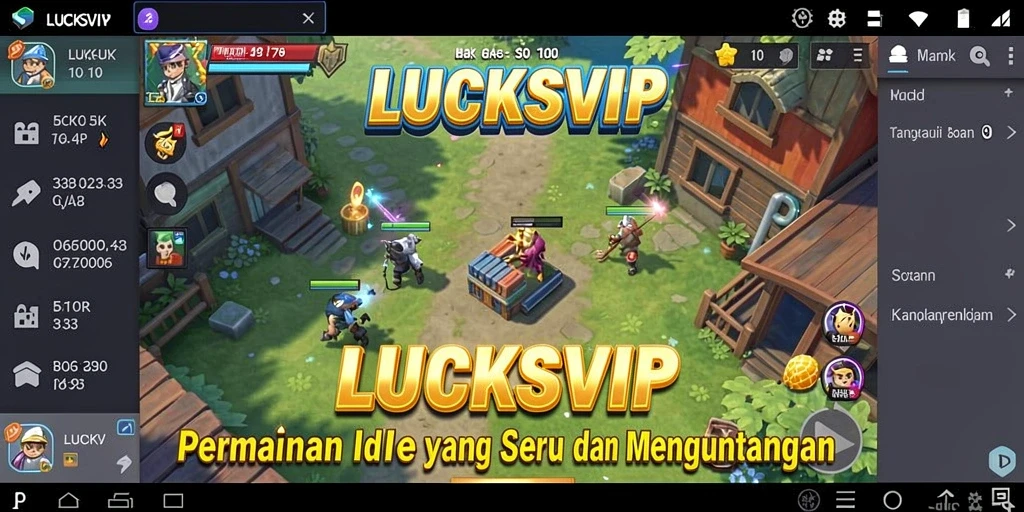 Screenshot menampilkan gameplay Idle yang menarik di LUCKSVIP.