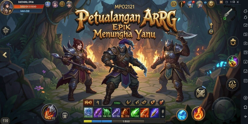 Gameplay ARPG MPO2121 yang menarik dan dinamis.