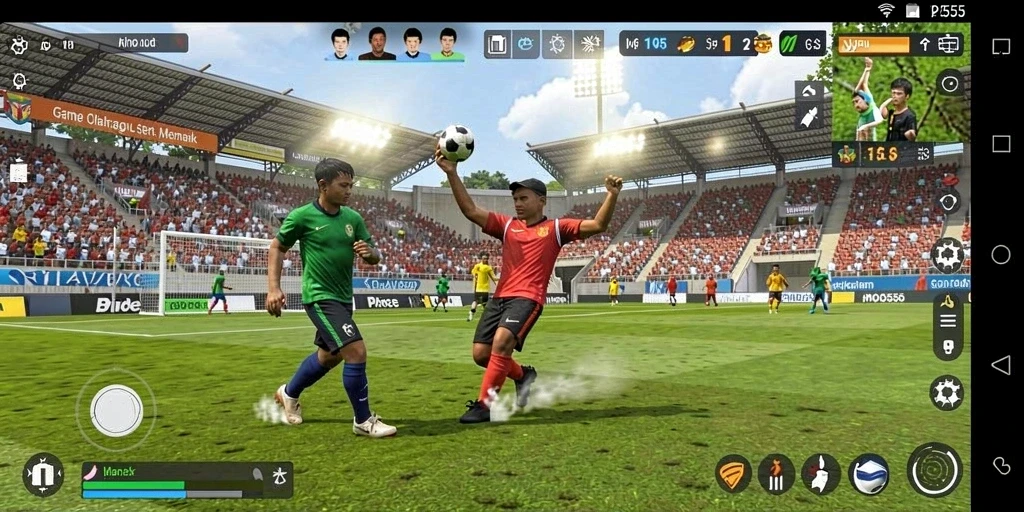 Tampilan seru dari gameplay MPO555 dalam suasana olahraga yang intens.