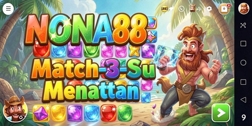 Tampilan gameplay NONA88 yang penuh warna dan menarik.