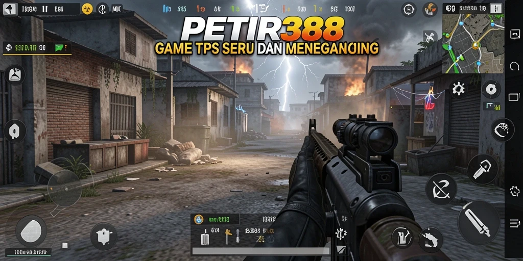 Tampilan menarik gameplay TPS dalam PETIR388.