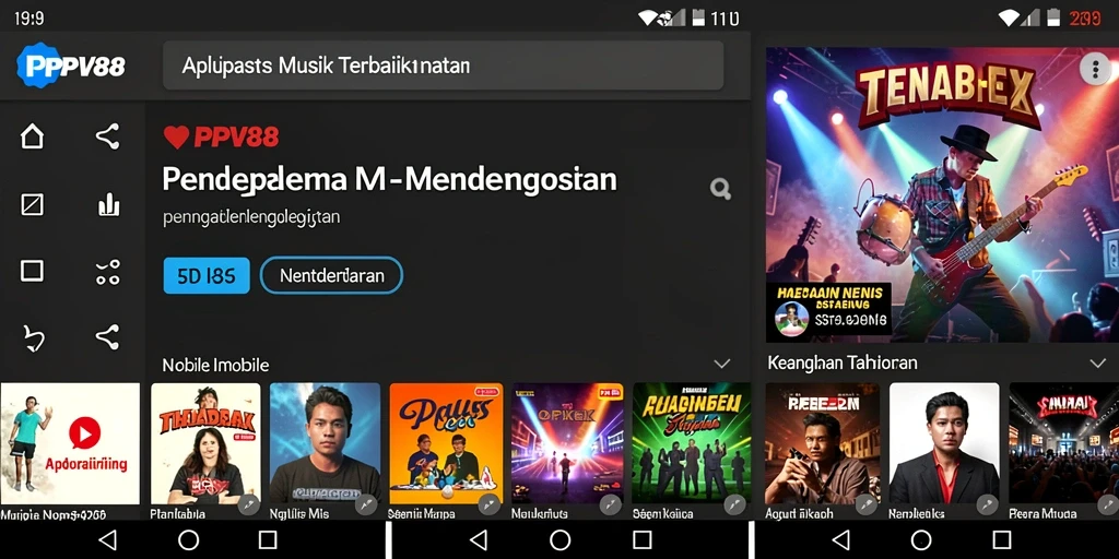 Tampilan gameplay PPV88 yang menampilkan fitur musik interaktif.