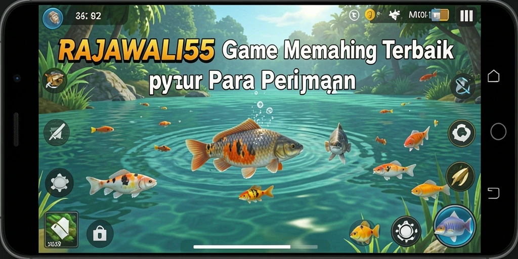 Tampilan gameplay RAJAWALI55 yang memukau saat memancing.