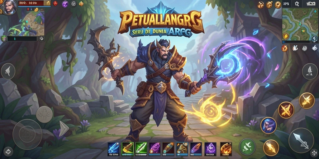 Screenshot gameplay RP8 menunjukkan aksi seru dalam petualangan ARPG.