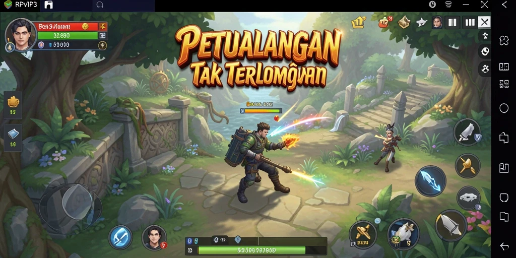 Tampilan menarik dalam gameplay RPVIP3 yang penuh aksi petualangan.