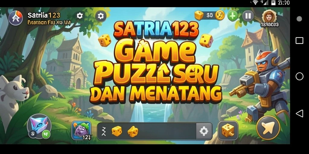Tampilan gameplay SATRIA123 menampilkan tantangan Puzzle yang menarik.