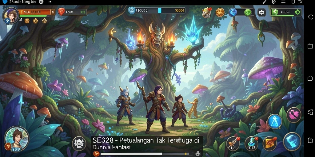 Tampilan gameplay SE328 yang menampilkan aksi petualangan seru.