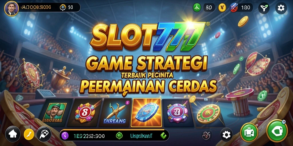 Tampilan gameplay menegangkan dan mendebarkan dari SLOT777.