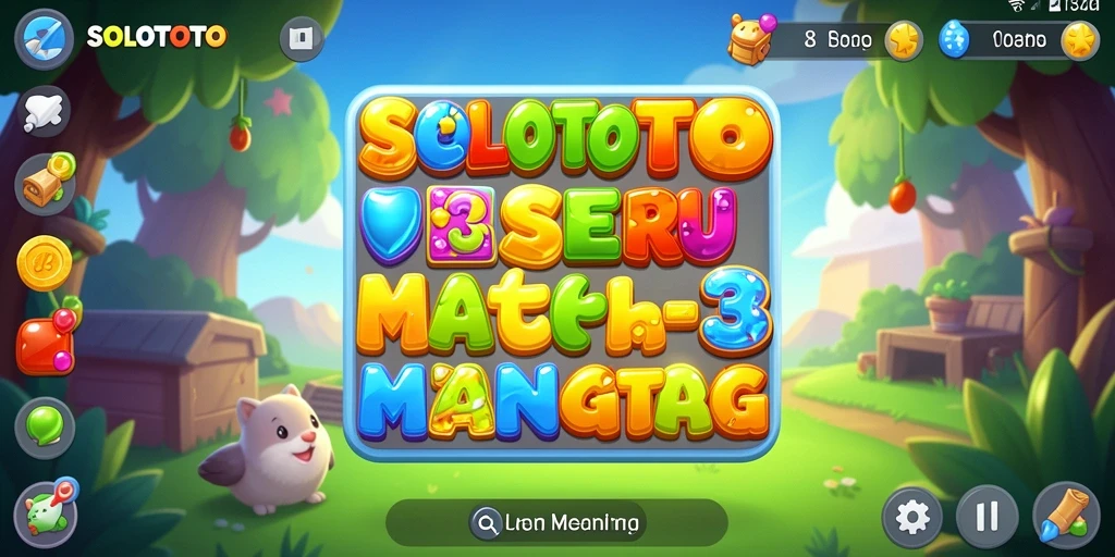 Tampilan gameplay SOLOTOTO dengan keseruan permainan Match-3.