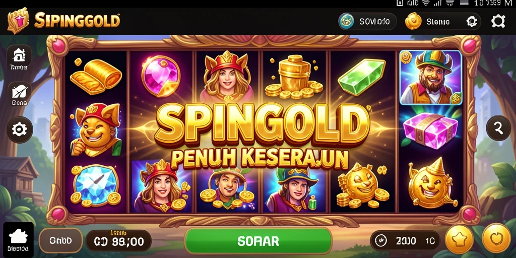 Tampilan gameplay menarik dari game Slot SPINGOLD yang menghibur.