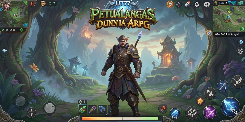 Tampilan gameplay menarik dari UT77 dalam genre ARPG.