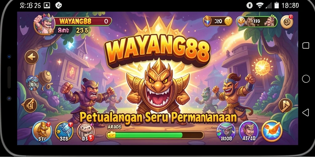 Tampilan gameplay seru dari WAYANG88 dengan tantangan menarik.