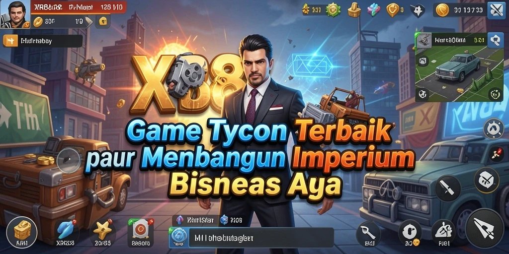 Screenshot utama XR88 yang menampilkan gameplay Tycoon yang seru.