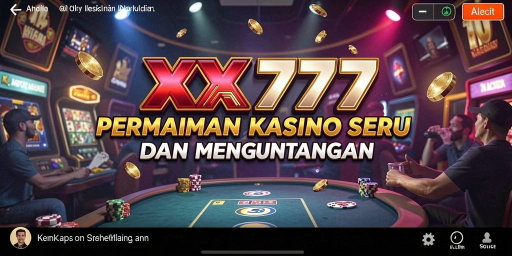 Tampilan gameplay seru dari XXX777 dengan berbagai pilihan permainan kasino.